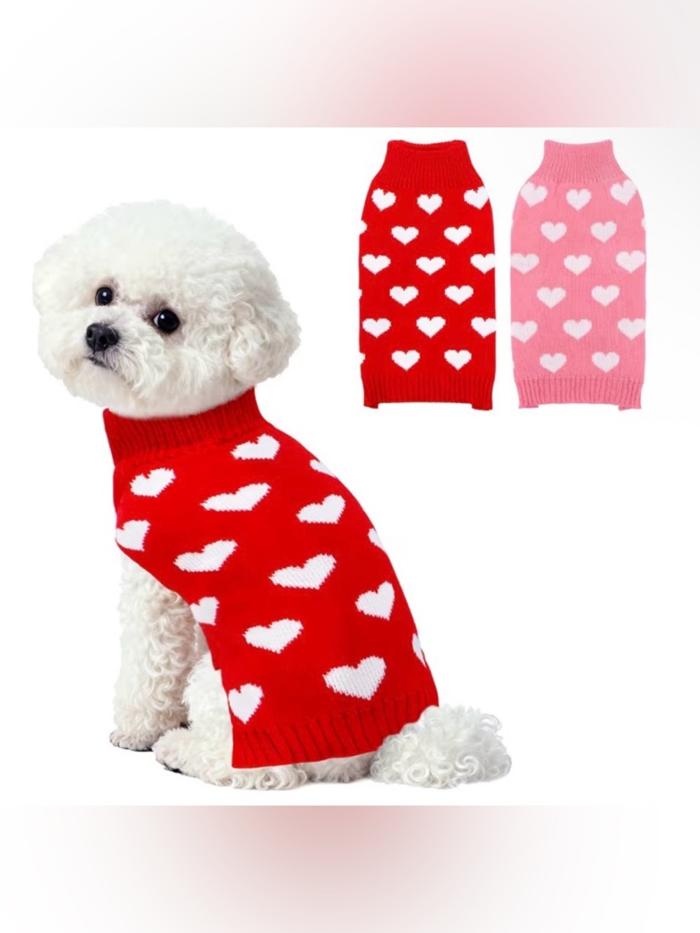Red Heart Knit Dog Sweater - Brand: